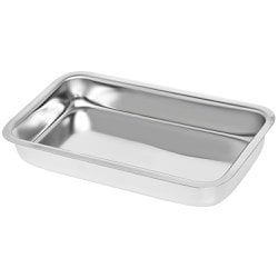 Bandeja de Inox Retangular 30x20x04cm Bandeja de Inox Retangular 30x20x04cm