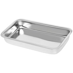 Bandeja de Inox Retangular 52x38x05cm Bandeja de Inox Retangular 52x38x05cm