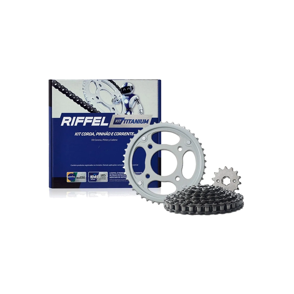 Kit Relação Coroa Pinhão Moto Yamaha Xtz 150 Crosser 14 a 18 Vaz