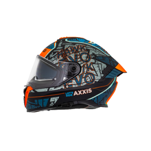 Capacete Axxis Hawk SV Lets Ride B7 Azul | SBS Motos