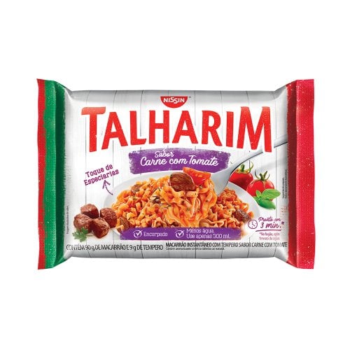 Macarrão Instantâneo Miojo Talharim Carne Com Tomate 99g Macarrão Instantâneo Miojo Talharim Carne Com Tomate 99g