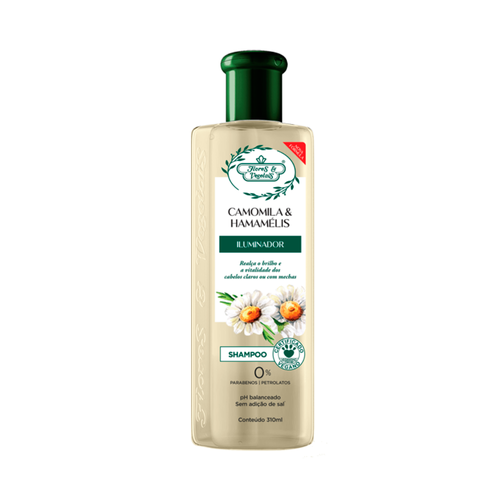 Shampoo Flores&Vegetais Camomila & Hamamaélis Iluminador 310ml Shampoo Flores&Vegetais Camomila & Hamamaélis Iluminador 310ml
