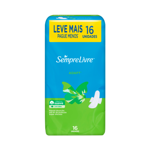 Absorvente Externo Sempre Livre Adapt Com 16 Unidades Absorvente Externo Sempre Livre Adapt Com 16 Unidades