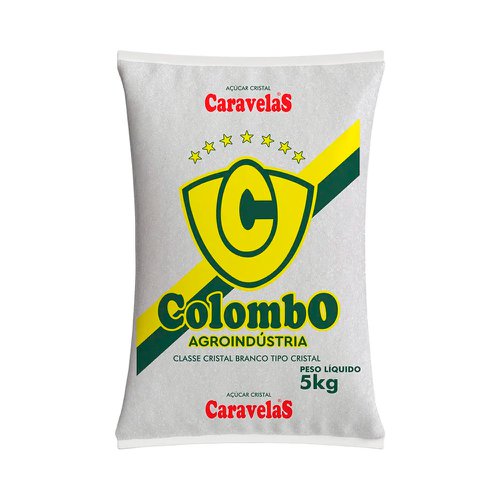 Açúcar Cristal Colombo 5kg Açúcar Cristal Colombo 5kg