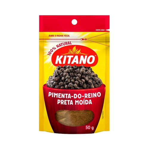 Pimenta do Reino Kitano Preta Moída 50g Pimenta do Reino Kitano Preta Moída 50g