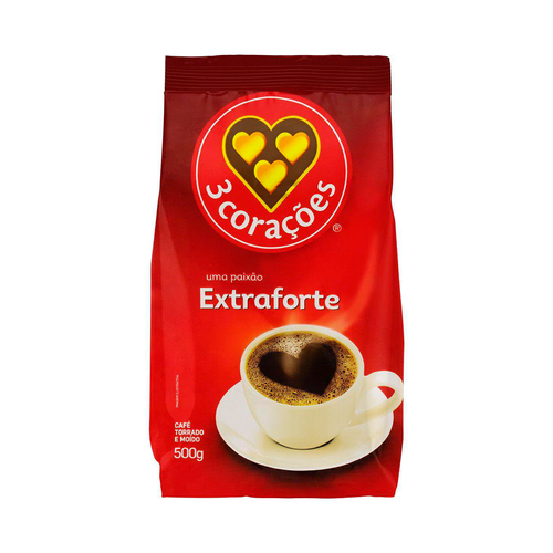 Café 3 Corações Extra Forte 500g Café 3 Corações Extra Forte 500g