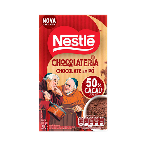 Chocolate Em Pó Nestlé 50% Cacau Dois Frades 200g Chocolate Em Pó Nestlé 50% Cacau Dois Frades 200g