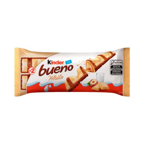 Chocolate Branco Kinder Bueno 39g Com 2 Unidades Chocolate Branco Kinder Bueno 39g Com 2 Unidades