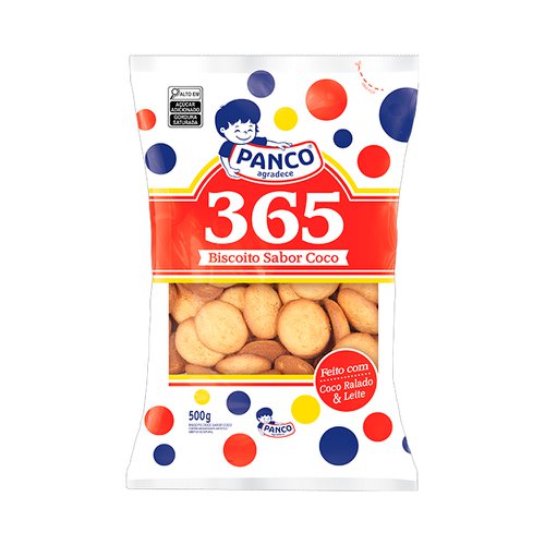 Biscoito Panco 365 Coco 500g Biscoito Panco 365 Coco 500g