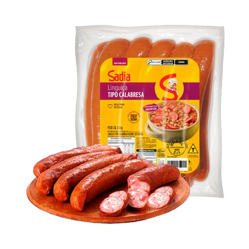 Linguiça Calabresa Defumada Sadia 200g Linguiça Calabresa Defumada Sadia 200g