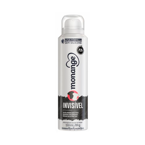 Desodorante Monange Aerosol Feminino Invisivel 150ml Desodorante Monange Aerosol Feminino Invisivel 150ml