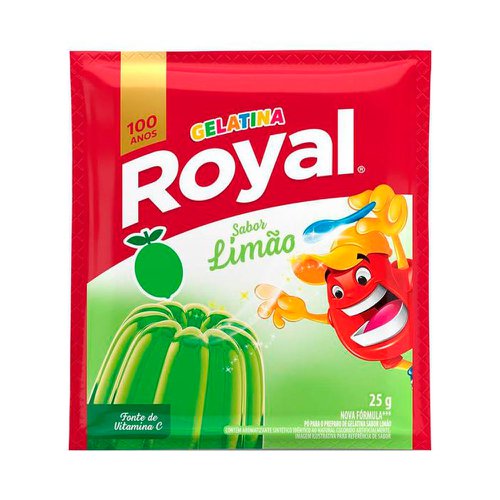 Gelatina Em Pó Royal Limão 25g Gelatina Em Pó Royal Limão 25g