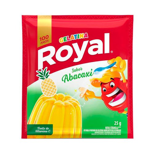 Gelatina Em Pó Royal Abacaxi 25g Gelatina Em Pó Royal Abacaxi 25g