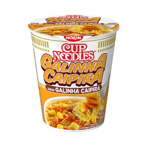 Macarrão Instantâneo Nissin Cup Noodles Galinha Caipira 69g Macarrão Instantâneo Nissin Cup Noodles Galinha Caipira 69g