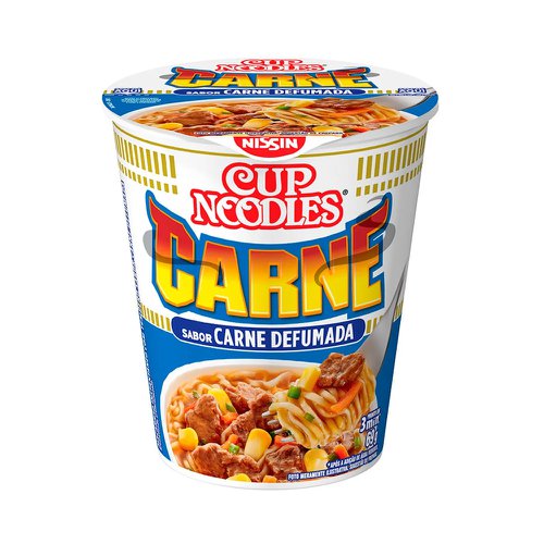 Macarrão Instantâneo Carne Defumada Nissin Cup Noodles 69g Macarrão Instantâneo Carne Defumada Nissin Cup Noodles 69g
