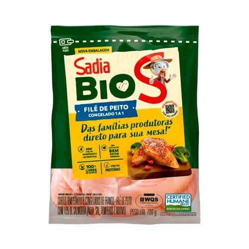 Filé de Peito de Frango Sadia Bio Sem Osso 1kg Filé de Peito de Frango Sadia Bio Sem Osso 1kg