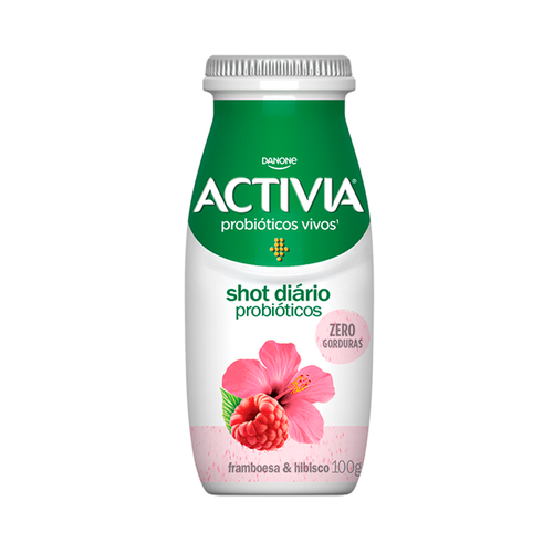 Iogurte Activia Shot Probióticos Framboesa e Hibisco 100g Iogurte Activia Shot Probióticos Framboesa e Hibisco 100g