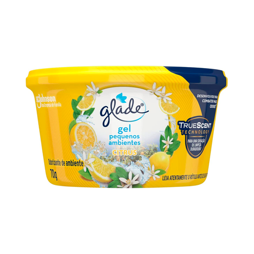 Desodorizador Gel Pequenos Ambientes Glade Citrus 70g Desodorizador Gel Pequenos Ambientes Glade Citrus 70g