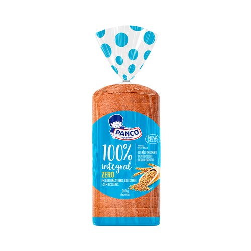 Pão de Forma Panco 100% Integral Zero 380g Pão de Forma Panco 100% Integral Zero 380g