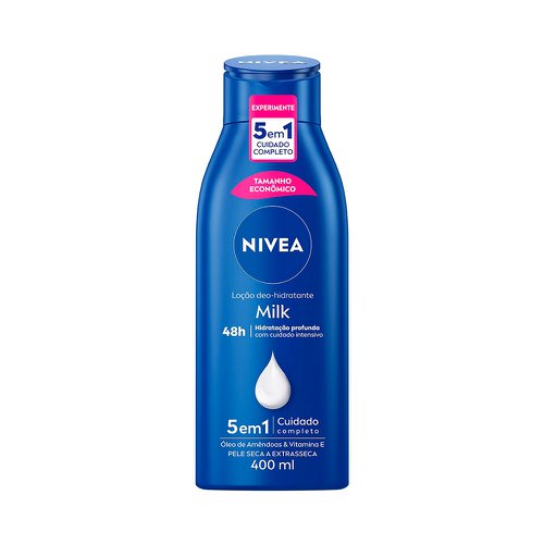 Loção Hidratante Nivea Milk Pele Seca a Extra Seca 400ml Loção Hidratante Nivea Milk Pele Seca a Extra Seca 400ml