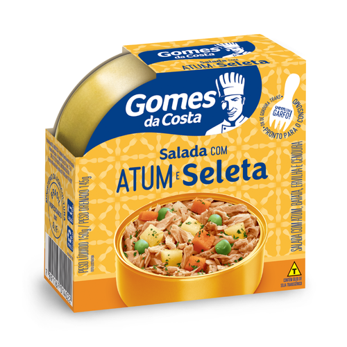Salada de Atum Com Seleta de Legumes Gomes Da Costa 150g Salada de Atum Com Seleta de Legumes Gomes Da Costa 150g