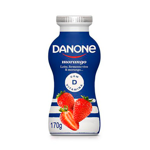 Iogurte Líquido Danone Morango 170g Iogurte Líquido Danone Morango 170g