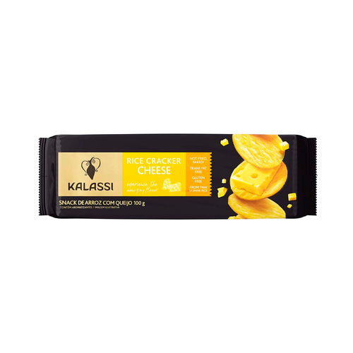 Biscoito de Arroz Kalassi Cracker Queijo 100g Biscoito de Arroz Kalassi Cracker Queijo 100g