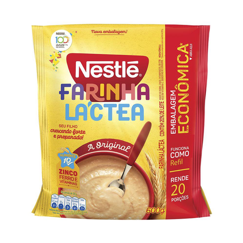 Farinha Láctea Nestlé Tradicional 600g Farinha Láctea Nestlé Tradicional 600g