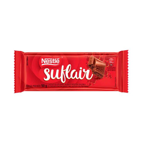 Chocolate Suflair Ao Leite 50g Chocolate Suflair Ao Leite 50g