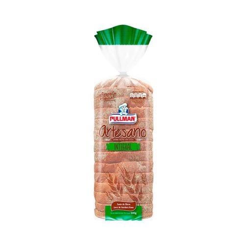 Pão de Forma Pullman Artesano Integral 500g Pão de Forma Pullman Artesano Integral 500g