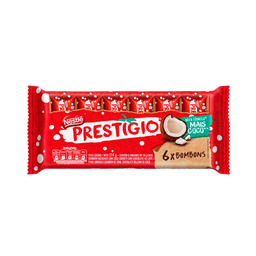 Chocolate Prestígio Ao Leite 114g Chocolate Prestígio Ao Leite 114g