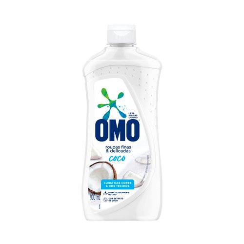 Sabão Líquido Omo Roupas Finas e Delicadas Coco 900ml Sabão Líquido Omo Roupas Finas e Delicadas Coco 900ml