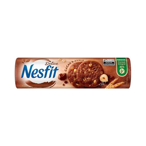 Biscoito Nesfit Delice Cacau & Avelã 140g Biscoito Nesfit Delice Cacau & Avelã 140g