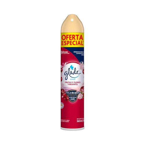 Desodorizador Aerosol Glade Frutas & Flores Vibrantes 360ml Desodorizador Aerosol Glade Frutas & Flores Vibrantes 360ml