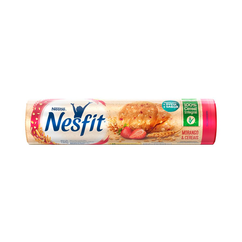 Biscoito Nesfit Morango & Cereais 160g Biscoito Nesfit Morango & Cereais 160g