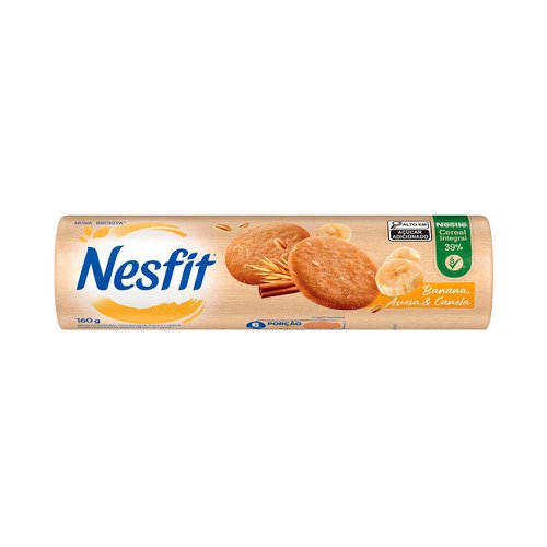 Biscoito Nesfit Banana, Aveia & Canela 160g Biscoito Nesfit Banana, Aveia & Canela 160g