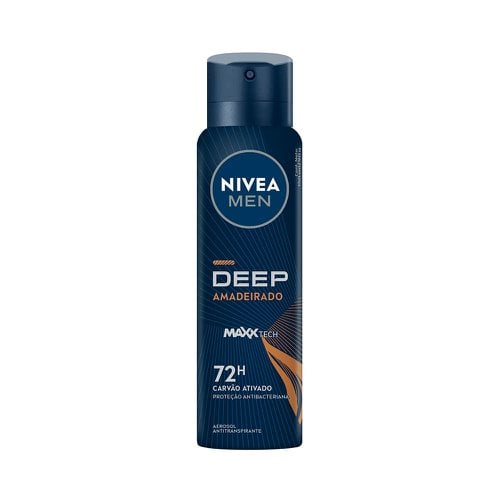 Desodorante Aerosol Nivea Men Deep Amadeirado 150ml Desodorante Aerosol Nivea Men Deep Amadeirado 150ml