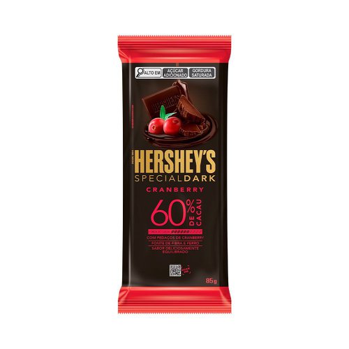 Chocolate Hershey'S Special Dark 60% Cacau Cranberry 85g Chocolate Hershey'S Special Dark 60% Cacau Cranberry 85g