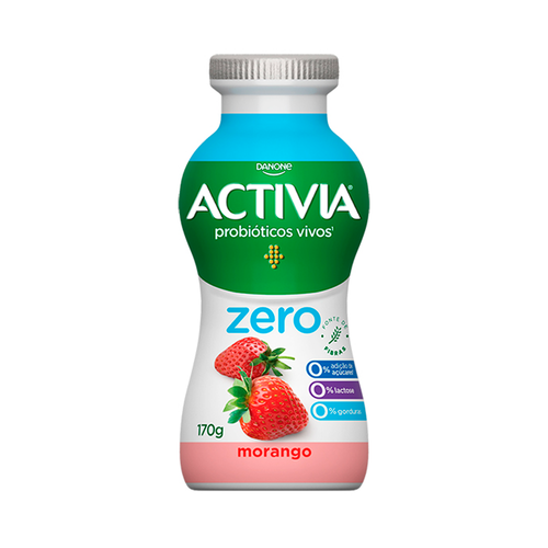 Iogurte Zero Lactose Activia Morango 170g Iogurte Zero Lactose Activia Morango 170g