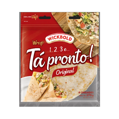 Pão Tortilha Tá Pronto Original 270g Pão Tortilha Tá Pronto Original 270g