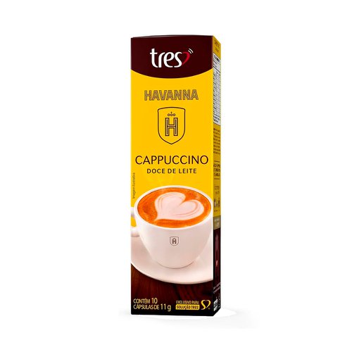 Cápsula TRES Cappuccino Doce de Leite Com 10 Unidades Cápsula TRES Cappuccino Doce de Leite Com 10 Unidades