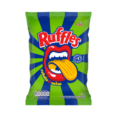 Salgadinho de Batata Ruffles Cebola e Salsa 115g Salgadinho de Batata Ruffles Cebola e Salsa 115g