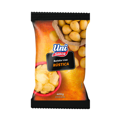 Salgadinho de Batata Uni Sabor Lisa Tradicional 400g Salgadinho de Batata Uni Sabor Lisa Tradicional 400g