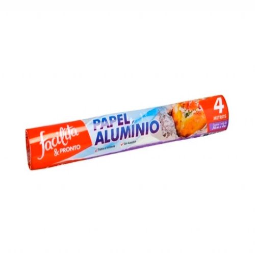 Papel Alumínio Facilita & Pronto 30cm x 4m Papel Alumínio Facilita & Pronto 30cm x 4m