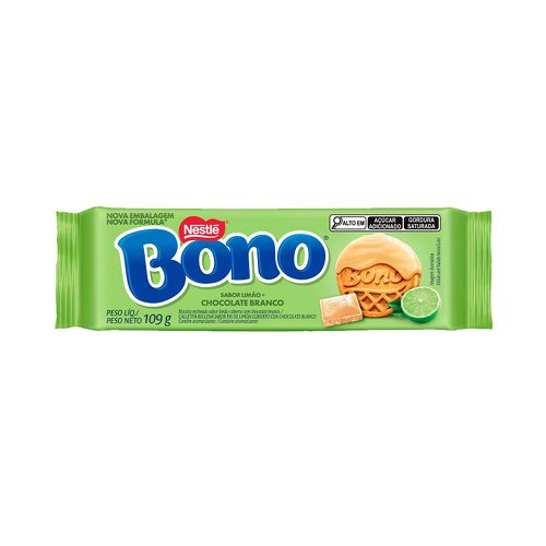 Biscoito Bono Torta de Limão Com Chocolate Branco 109g Biscoito Bono Torta de Limão Com Chocolate Branco 109g