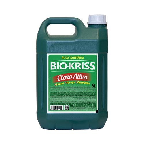 Água Sanitária Bio Kriss Cloro Ativo 3 Em 1 5l Água Sanitária Bio Kriss Cloro Ativo 3 Em 1 5l