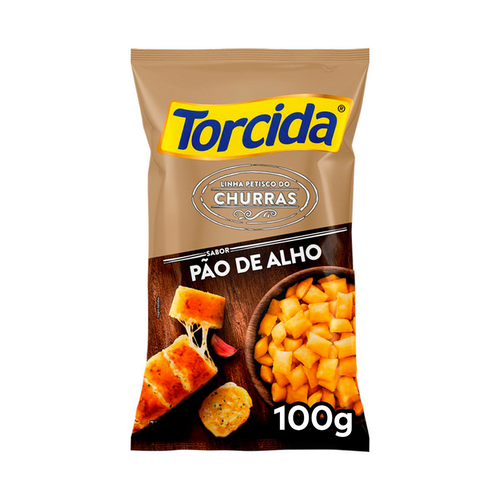 Salgadinho de Trigo Torcida Pão de Alho 100g Salgadinho de Trigo Torcida Pão de Alho 100g