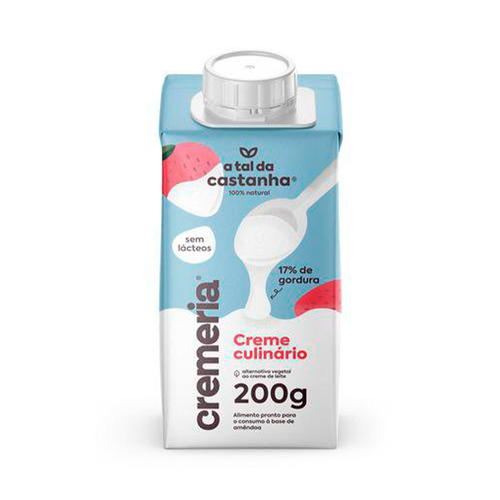 Creme Culinário Vegetal Cremeria A Tal da Castanha 200g Creme Culinário Vegetal Cremeria A Tal da Castanha 200g