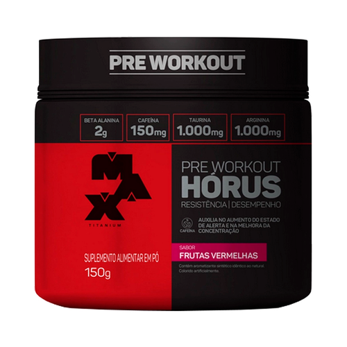 Suplemento Alimentar Max Titanium Horus Frutas Vermelhas 150g Suplemento Alimentar Max Titanium Horus Frutas Vermelhas 150g