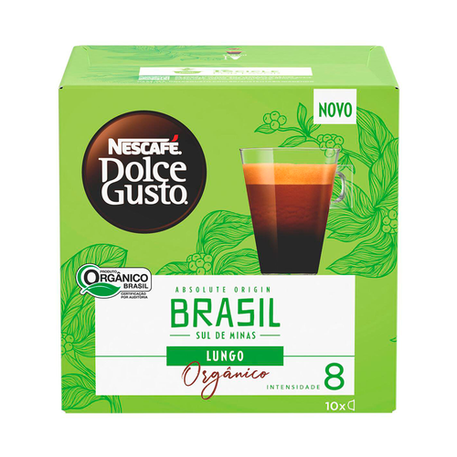 Cápsula Nescafé Dolce Gusto Lungo Orgânico 8g Com 10 Unidades Cápsula Nescafé Dolce Gusto Lungo Orgânico 8g Com 10 Unidades